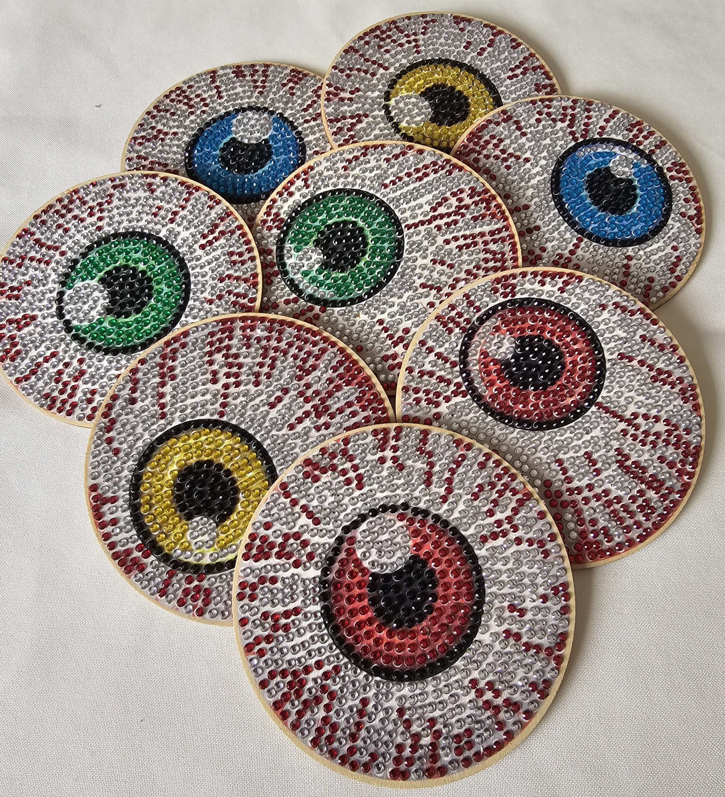Eyes Diamond Art Coaster set